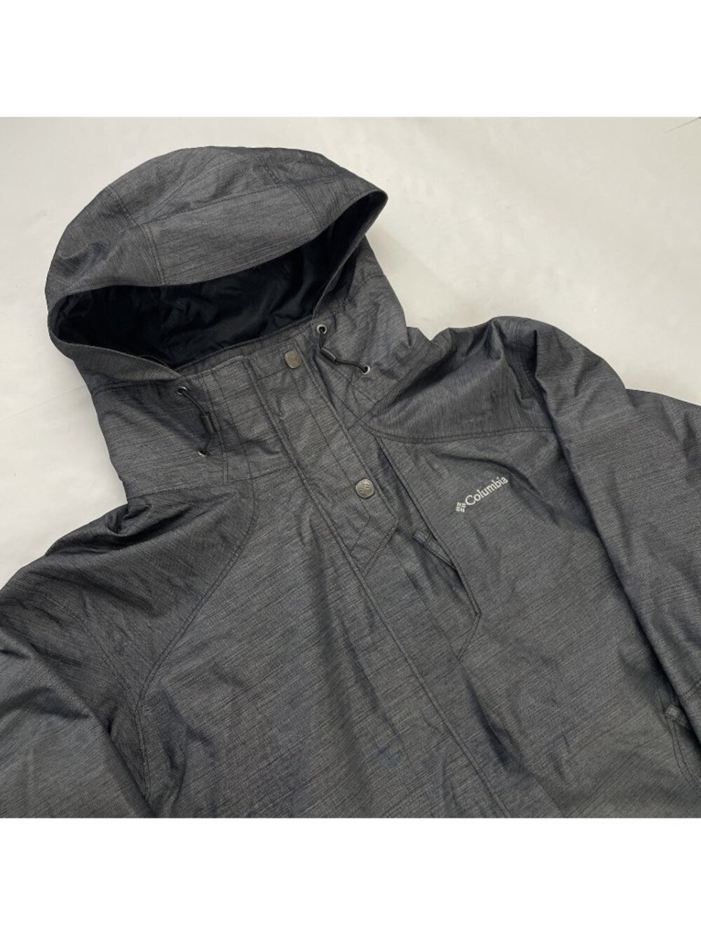 Columbia Interchange Omni-Tech 3in1 Ski Jacket Women’s XL Gray Waterproof Shell